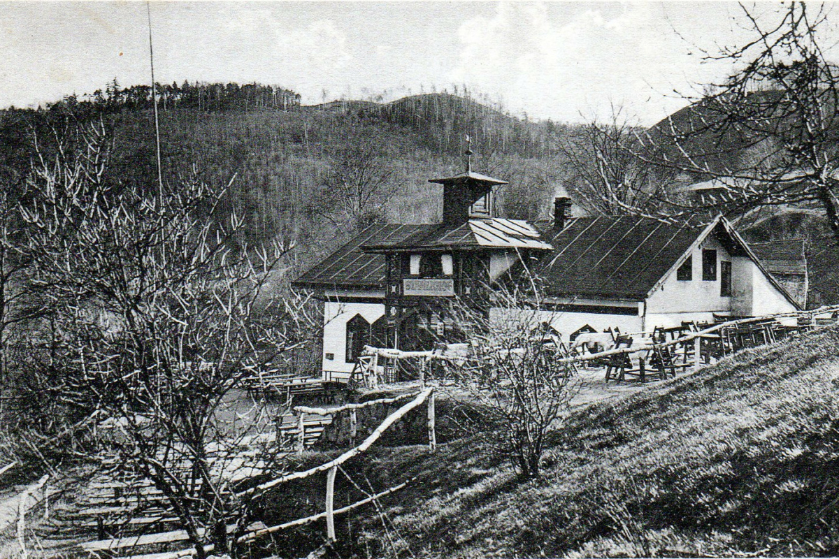 Der Stahlnhof bei Aich (Karlsbad)